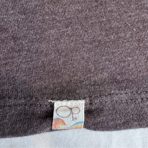 OP Men's Brown‎ V-Neck Pocket T-Shirt, Size Large - Picture 4 of 9